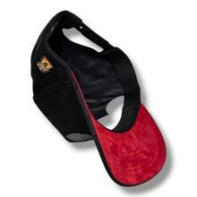 Gorra Gallo Placa Piggold Semicurva Hombre Nissi Premium  Casual  Bohemio  Fiesta  Encantador  Calle    Algodón    Bordado    anti-UV    gorra  otoño - negro con negro rojo gamuza - Ver 3