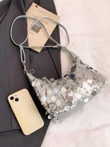 1pc Women's Fashionable Versatile Handbag, Portable High-Quality Shoulder Bag/Clutch Suitable For Dates, Shopping, Parties, Galas