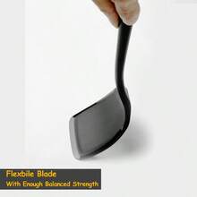 Silicone Spatula Set 600°F Heat Resistant Silicone Spatula Turner Flipper For Cooking Non Stick And Non Scratch Kitchen Utensils For Eggs Burgers Crepes 2-Pack Solid Spatulas Set Black - ĐenĐặcLớnTrung bình - Xem 5