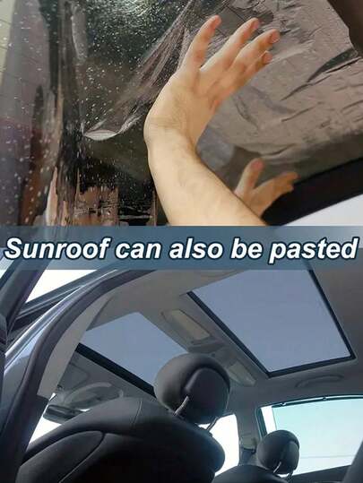 50cm*300cm - Abnehmbare Schutzglasfolie für Autofenster, Sonnenblendfilm für Autos, nicht reflektierend