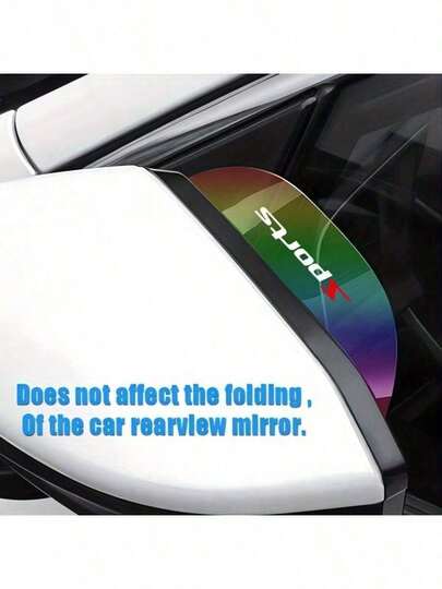 2 Stücke flexible PVC Rückspiegel Regenschutz Vorhang und Regenschutz Scheibenwischer, sieben Farben transparente Auto Rückspiegel Regenschutz Abdeckung, Autozubehör für Rückspiegel.