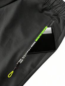 Women's Outdoor Sports Pants, Solid Color Multi-Pocket Cargo Pants, Straight Leg Zipper Sports Trousers, Spring/Autumn - Black - View 6