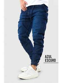 Jogger Pants All Regular Fit Pocket Drawstring Halloween - Vaqueros oscuros - Ver 1