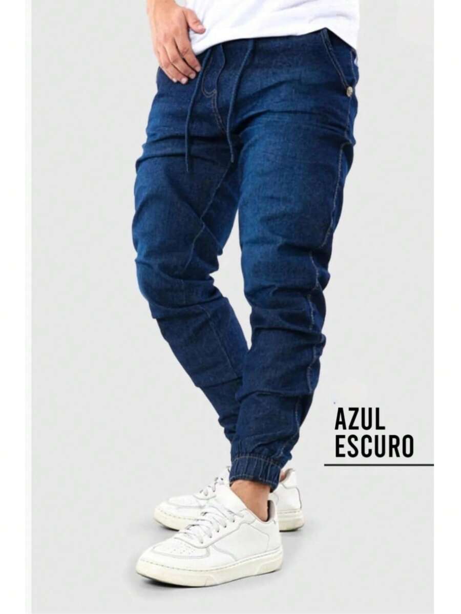 Jogger Pants All Regular Fit Pocket Drawstring Halloween - Vaqueros oscuros - Ver 1