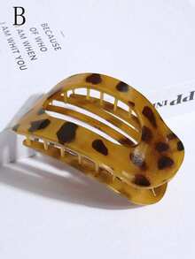 1 Stück/3 Stück Damen Leoparden-Muster Haarspangen mit flachem Clip, bequemes gebogenes Design, geeignet für mitteldickes Haar, für Lässig, Autofahren, Yoga, Bananen-Haarspangen, Haraccessoires, Accessoires für Frauen, Haraccessoires, Accessoires für Frauen, Haraccessoires, Accessoires für Frauen, Herbst, Reise, Haarstyling-Tools, Accessoires für Frauen, Haarartikel