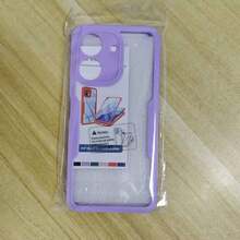 Hadaasi 1pc Soft TPU Bumper + Hard PC Back 2-In-1 Full Coverage Transparent Phone Case With Front Screen Protector, Compatible With IPhone 17 Pro/17 Pro Max/Air/17/16/16E/16 Pro Max/15/14/13/12/11 Pro Max/Plus/SE2/SE3, Galaxy M36/S25 FE, 12/13C/12C/Note 12 Pro/NOTE14 PRO+/NOTE13 PRO/NOTE13 PRO+, POCO M6 PRO, Reno14 Pro/Reno14 F, Hot 60 Pro/Hot 60 Pro+ - Mauve Purple - View 42