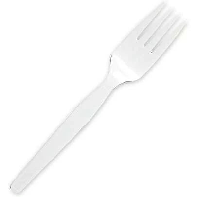 Heavyweight White Plastic Forks (Pack Of 100)