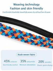 Outdoor Sports Running Fitness Yoga Hiking Sweatband, Soft Comfortable High Elastic Non-Slip Unisex - Multicolor - View 5
