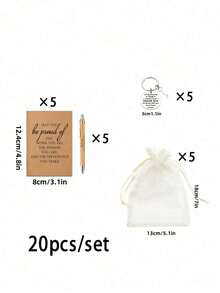 4/12/20 件套，团队礼品，员工感谢礼品，圆珠笔和口袋励志笔记本，附赠励志钥匙扣和手提袋，办公礼品，适合员工、志愿者、护士、教师、同事、团队建设、退休等场合。 - 彩色 - 查看 12