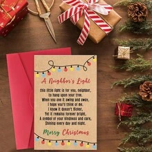 1PC Neighbor Christmas Card - Funny Christmas Card With Envelope, Cute Holiday Card With Love, Merry Christmas Card For Him & Her, Xmas & Christmas Gift Ideas For Men & Women - one-size - View 7