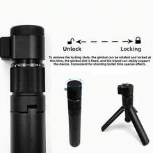 Trípode de mesa multifuncional plegable con mango de efecto bala para Insta360 X5 /X4, Insta 360 X3, ONE RS, GoPro Hero 11 10 9 5 4 3 Accesorios para cámara de acción deportiva