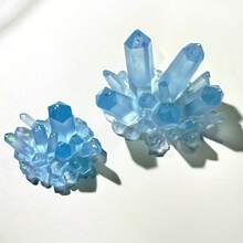 1pc Aquarium Crystal Column Decor, Gradient Color Changing With Light And Water, Shimmering Resin Material, Multiple Sizes Available, Suitable For Living Room, Garden, Fish Tank Decoration - Multicolor - View 7