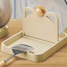 1 Piece Foldable Pot Lid Holder, Spatula Rest, Utensil Organizer, Storage Rack For Pot Lid, Spatula And Soup Spoon, Kitchen Accessories