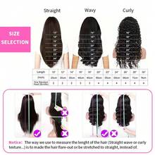 613 Lace Front Wig Human Hair 13x4 Transparent Lace Deep Wave 200 Density Free Part Blonde HD Lace Frontal Wig For Women 28 Inch - S613 - 查看 11