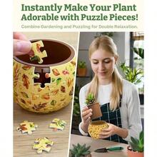 Maceta Decorativa Diseo Clsico. 80 Piezas - Verde elegante - Ver 4