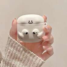 耳机盒，气罐/储气罐，无线蓝牙耳机盒，可爱卡通无线蓝牙耳机盒 - 兼容苹果第一/第二/第三/第四代耳机，带扣，男女通用。