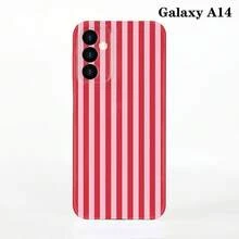 1pc Minimalist Stripe Pattern Perforated Glossy Filmic Case Full Protective Hard Phone Cover, Compatible With IPhone 11/12/13/14/15/16 Pro Max Waterproof Shockproof Anti-Fall Scratch Resistant