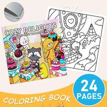 GDTME 1pc Comfortable Animal Coloring Book, Bold & Simple, Vivid & Clear Fuzzy Animal Patterns, Can Use Markers To Paint In Different Colors, Notebook For Relaxation At Office, Play At School, Birthday Gift, Back To School Gift, Christmas Gift, Art Supplies, 24 Single-Sided Printed Pages, 7.9"X7.9" - The Joy Of Comfort - View 12