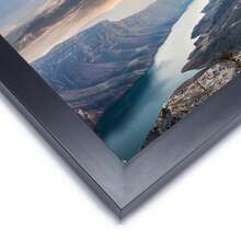 Marco Decorativo de PVC en Negro para Fotos 6x8" o 8x12", Ideal para Decorar Hogar, Escritorio Oficina - 2 Piezas de 8x12 - 2 Piezas-Negra - 8x12" - Ver 6