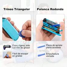Juego de Desarmadores - 11PCS Kit de Herramientas de Reparacin de Destornilladores para NS SWITCH/Consolas/Electrnica, Incluye Pinzas y 4 Tipos de Palancas de Desmontaje - gris - Ver 6