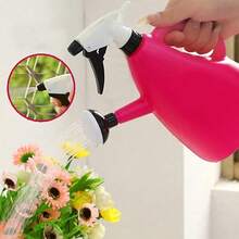 Multifunctional Garden Watering Can With Sprayer - Dual-Purpose, Manual Pressure Sprayer, Efficient Plant Watering, Durable Plastic Material, Random Color, Suitable For Various Plants