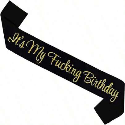 It's My  Birthday Flashing Sash For Women And Men, Funny Prank Gift For 16th 18th 21st 22nd 30th 50th 60th 70th 80th 90th Birthday Parties,Christmas