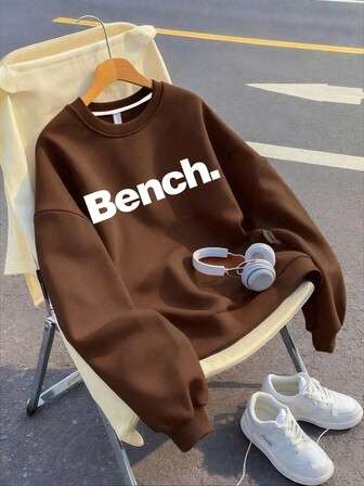 Teenager Mädchen Lässig Minimal Slogan Muster Grafik für Mädchen bedruckter runder Lässig Sweatshirt für Mädchen, Herbst/Winter, Rundhals Sweatshirt, geeignet für Schule, Urlaub und Einkaufsoutfits, Rückkehr zur Schule, geeignet für Jungen und Frauen, Street-Style, geeignet für Schule, Urlaub, Einkaufen, Sport und andere Anlässe