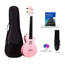 58.42 Cm Carbon Fiber Soprano Ukulele - Lightweight & Durable Beginner Kit For Adults & Teens, Easy To Play With Clear Fretboard, Includes 6 Strings & 2 Picks, White, Perfect For Home Or Travel, Travel Ukulele, Sleek Instrument, Durable Construction - Multicolor - View 17