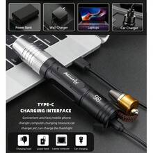 Alonefire SV124 玉石探测灯，4 种模式，365nm 可充电玉石识别手电筒，UV LED 紫外线手电筒，用于探测祖母绿、珠宝宝石和琥珀，露营装备，露营必备品 - 彩色 - 查看 6