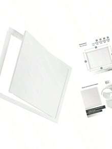 Vent Systems 6'' X 8'' Inch Access Panel - Easy Access Doors - ABS Plastic - Access Panel For Drywall, Wall And Ceiling Electrical And Plumbing Service Door Cover White - 2 - View 2