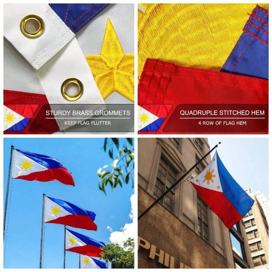 Shade Cloth - Flag Of the Philippines 3x5 FT - View 1
