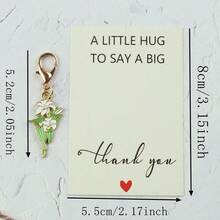 Bộ 8 móc khóa hoa tráng men hợp kim nhiều màu sắc, bao gồm hoa hồng, hoa linh lan, hoa hướng dương và các họa tiết trang trí dễ thương khác, món quà nhỏ sáng tạo dành cho các cặp đôi, kèm theo thiệp cảm ơn, quà tặng ngày lễ Giáng sinh, Lễ Tạ ơn, Ngày Valentine, quà sinh nhật cho mẹ, cha, quà tốt nghiệp và quà cho giáo viên. - Nhiều màu - Xem 2