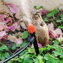 50PCS 14 Drip Irrigation Emitters, Anti - Drop Locked Drip Irrigation Sprayer Parts 47mm Tubing, Adjustable Micro Spray Misting Drippers With Lock Garden Watering System Orange - Orange Locked Misting - View 6