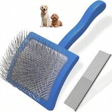 2 Stücke Entwirrbürste für Hunde & Haustier Kamm, Professionelle Hundegrooming Bürste (Goldendoodles, Pudel, Labradoodles) mit extra langen Borsten zum effektiven Entfernen von Knoten, Verfilzungen und Flocken