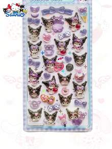 新款3D水晶装饰贴纸 - 日式动物浮雕亚克力贴纸,圣诞节、感恩节礼物,ins风,硬化实心DIY涂鸦贴纸 - 彩色 - 查看 7