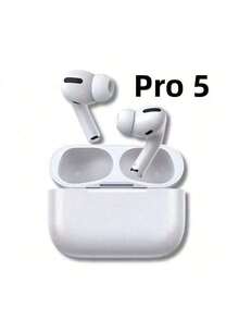 Pro 5 Wireless Bluetooth 5.3 Headphones | ANC | Waterproof Case | 30h Battery | Works With IOS And Android - White - View 2