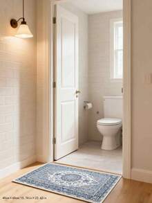 1 pièce Tapis vintage à fleurs bleues, ce grand tapis vintage à fleurs présente un motif inspiré haut de gamme dans un schéma de couleurs bleu et blanc frais qui élève instantanément n'importe quel espace ordinaire à un look de showroom élégant. Matériau doux avec une sensation agréable sous les pieds, convient pour le salon, la chambre à coucher et d'autres zones de décoration. Décoration de Noël