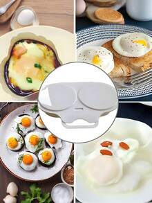 Juego de sartén para huevos de microondas de 2 tazas - Molde apilable de plástico PS para escalfar huevos para tortillas, un imprescindible en la cocina del desayuno, regalo de Halloween, cocedor de huevos en microondas, sartén para tortillas, utensilio de cocina, diseño ahorra espacio, herramienta de cocina moderna, fácil de limpiar, menaje de cocina duradero, accesorio de cocina, artículo esencial de cocina, para amantes del desayuno