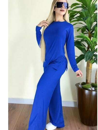 ¡Conjunto que lo tiene TODO!  Dos piezas: blusa de manga larga + pantalón