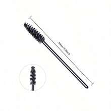 100pcs/20pcs/50pcs Disposable Eyelash Brushes, Mascara Wands, Eye Lash Brush, Spoolies For Eyelash Extensions, Spoolie Eyebrow Eyeshadow Brow Makeup Supplies Kit Cleansing Glitter Applicator Tool Accessories - màu đen - Xem 3
