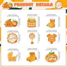 D9 Pcs Little Cutie Baby Shower Decorations Honeycomb Centerpieces A Little Cutie Is On The Way Baby Shower Table Decorations - như hình ảnh - Xem 2