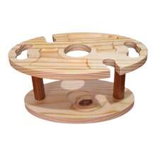 Tábua de Petiscos Porta Taças e Vinho Decoração Cantinho do Churrasco Madeira Frios Presente Noivado