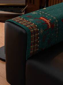 1pc All Season Christmas Decor Gift Sofa Cushion Cover, Modern Minimalist Non-Slip Sofa Seat Protector, Dust-Proof And Washable Sofa Slipcover, Mint Green Fresh And Fashionable, Soft And Fade-Resistant, Pet-Friendly, Fits L-Shaped Sofa And 1/2/3/4-Seat Sofas For Bedroom, Office, Living Room