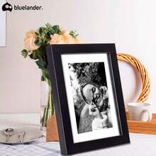 Set de 5 Portaretratos de Plástico Negro 27. 5x22. 5 con Mica de Acrílico - Montable en Pared para Bodas, Fiestas y Familiares - Negro - Ver 9