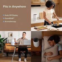 Purificadores de aire para dormitorio hogar filtro HEPA limpiador habitacin pequea esponja fragancia humo alergias olores ncleo blanco - Paquete de 1 núcleo mini - Ver 6