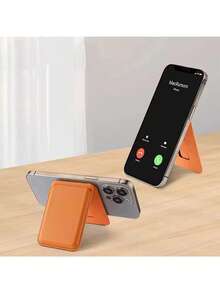 安全钱包卡包 皮革磁吸手机支架 磁吸卡套 卡套，安全磁吸皮革卡包 圣诞风格手机支架+钱包卡包 便携式收纳神器，便携，小巧 - 彩色 - 查看 6