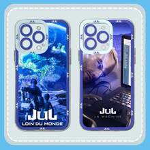 JuL C'est Pas Des Lol Rapper Phone Case Covercompatible with  16 15 14 13 12 11 Mini Pro Max X XR XSMax 7 8 Plus Transparent Cover,Covercompatible with  17 Hülle, 17 pro Hülle, 17 promax Hülle