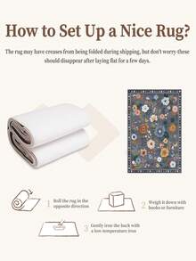 1 pieza Alfombra rosa, estilo floral, alfombra de pasillo, 850g/m² lavable a máquina, decoración del hogar, sala de estar, cocinas, pasillos, dormitorio, comedor, oficina, para todas las estaciones