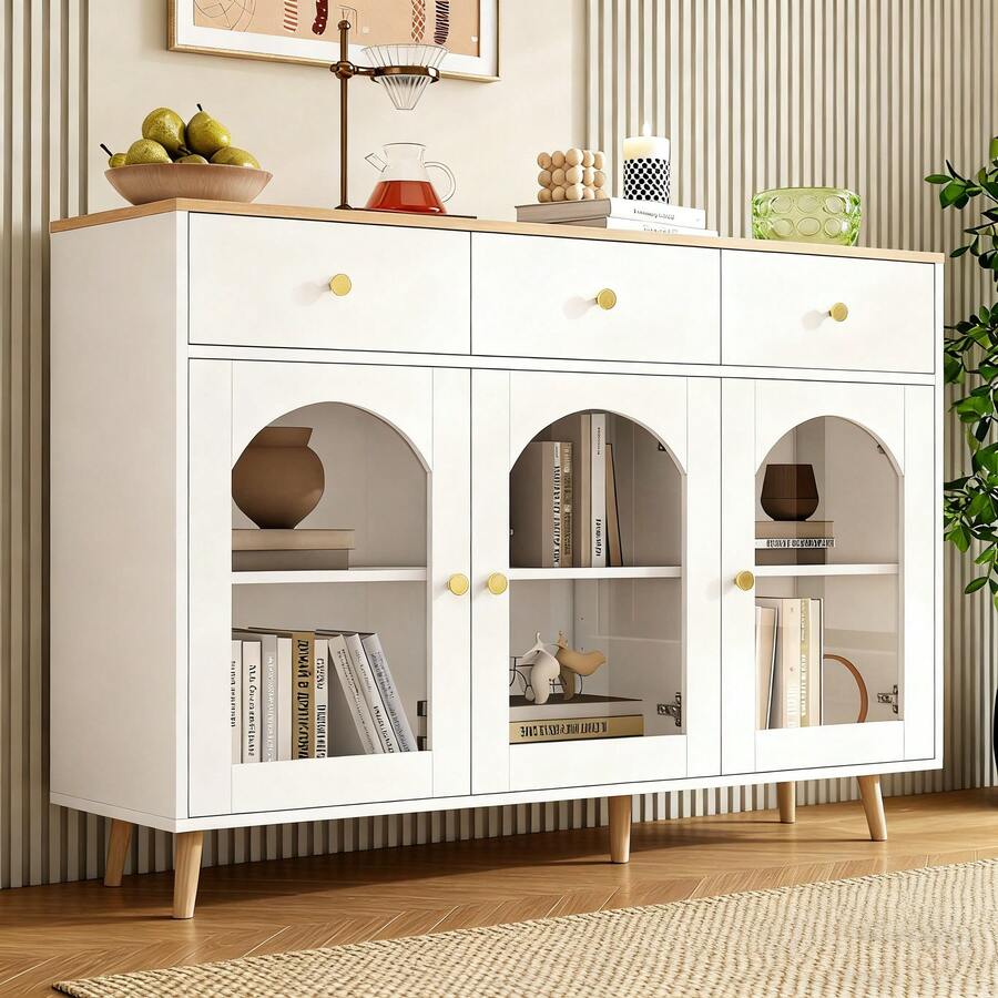 Buffets & Sideboards - White + Particle Board - View 1