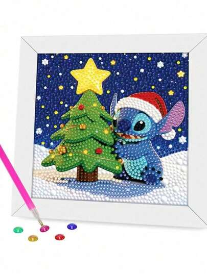 1 Piece 5D Crystal Diamond Painting DIY Handcraft Diamond Sticker Art Wall Decoration For Living Room, Birthday Gift For Girls, Diamond Painting Kit, Pinterest, Crystal, Adult Art And Craft, Embroidery, Embroidery Supplies, Art And Craft, Christmas Gift